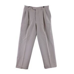 Corbin Nordstrom Vintage Pleated Dress Pants Men 40x28 Tan Cuffed USA Made Union
